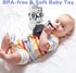 Euyecety Baby Spiral Plush Toys, Black White Stroller Toy, Hanging Rattle Toys for Crib Mobile