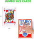 Yopay 2 Pack Jumbo Giant Playing Cards - Oversized Poker Deck for Casino Theme Party Decoration, 8 X 11in