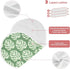 GOODOLD Set 1 Pack Green Monstera Leaves Muslin Baby Burp Cloths - Super Absorbent and Soft Burping Rags - Cotton Burp