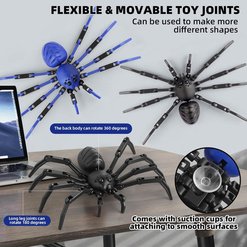 BOZOBO 13 Set 13 Spider13 3D (Assembly Required) T-Spider Action Figure -Titan Action Figure with Sucker Collectible