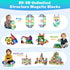 HDCooL 32 3+, Magnetic Tiles, PCS Giant Magnetic Tiles with Iron Box, Choke-Proof Design with Strong Magnets, STEM