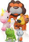 Mold Free Bath Toys for Babies and Toddlers, No Hole Animal Bath Toys, BPA-Free, Dishwasher-Safe, for 0-18 Months
