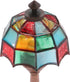 Mini Dollhouse Table Accent Tiffany Lamp, LED Miniature Lighting for Dolls House Decor, Functional Light Accessories