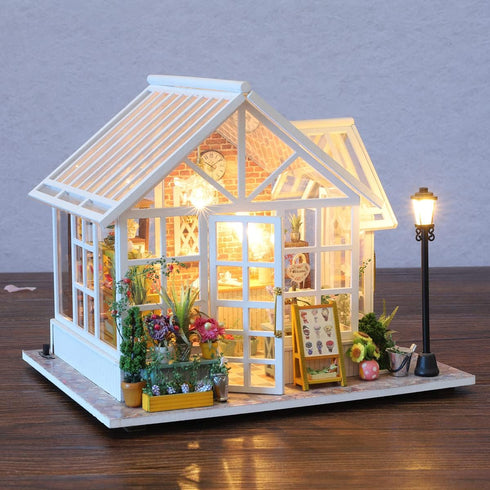 GuDoQi DIY Miniature Dollhouse Kit, Tiny House with Music, 1:24 Scale, Great Handmade Crafts Gift
