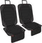Sinvitron Car Seat Protector for Child Car Seat - Waterproof Non-Slip Leather