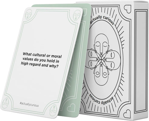 The Original Curiosity Edition - 52 Deep Conversation Cards for Team Building Games, Family Game Night, Couples