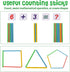 Wooden Abacus for Kids Math - Educational Counting Toy with Sticks and Number Alphabet Cards
