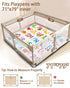 71x79 Baby Play Mat, Mat with Super Soft Touch, Activity Mat with Upgraded Anti-Slip Bottom, Machine Washable Crawling
