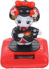 Kimono Solar Dancers Japanese Kimono Girl Sculpture, Dancing Solar Powered Geisha Figurine for Car Interior Decor
