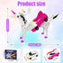 WIESSOC 2 Collision Transforming Unicorn Car Toy, Magnetic Cars Transform into Unicorn Toys for Kids Toddler Fun