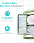 2in1 YOSING Diaper Caddy with Changing Pad, Baby Diaper Caddy Organizer with Changing Mat, Newborn Caddy for Car