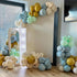 12 Inch Jobkoo Sage Green Dusty Blue Balloons, Retro Slate Light Blue Olive Green White Sand Beige Nude Eucalyptus