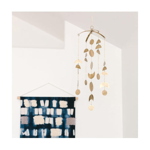 6" 6" 36" Crane Baby Moon Phase Nursery Dcor for Boys and Girls, Ceiling Hanging, x X