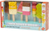 13 6 3+ Tender Leaf Toys - Ice Lolly Shop - Pieces Pretend Food Play Toy with Wooden Popsicles Ice Cream Bars