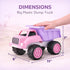 Liberty Imports Big Plastic Dump Truck in Pink Color for Toddlers and Girls - Large Tilting Dumper, Free Play Toy