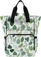SUABO Beautiful Hand Drawn Leaf Pattern Baby Diaper Bag Backpack Large Bag Waterproof