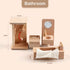 5 Set 6 40 Dollhouse Furniture Accessories Wooden Bathroom/Living Room/Dining Room/Bedroom/Kitchen House Family Doll