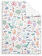 SqtmuHLuo 60x80inch Sea Animals Baby Blanket Boys Girl Gifts Ocean Whale Sea Turtle Octopus Under The Sea Baby Nursery