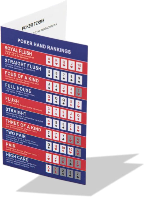 Busieea Bussiea 10 Poker Hand Rankings Cards, Texas Hold 'Em Hand Ranking Chart
