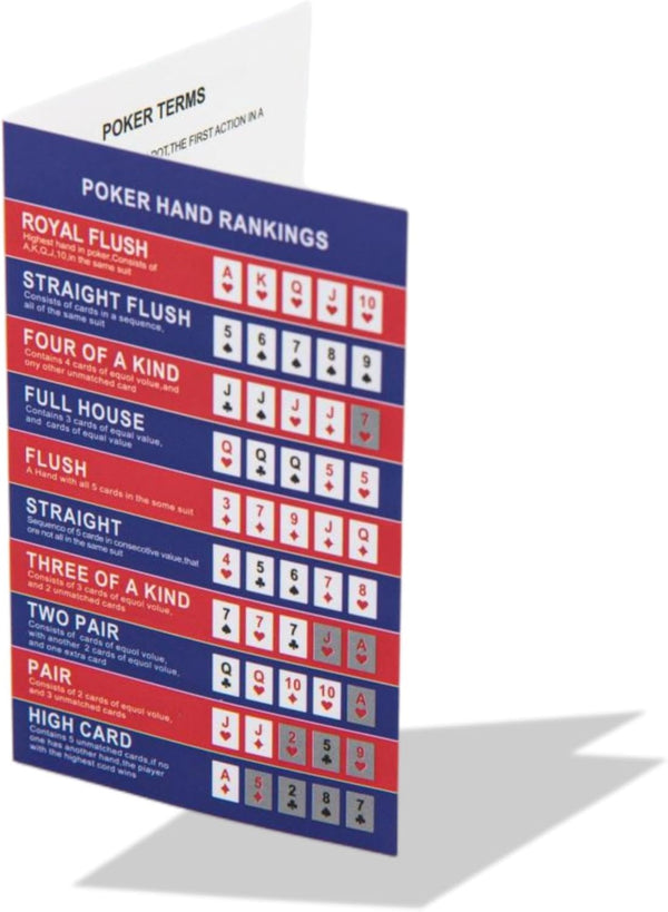 Busieea Bussiea 10 Poker Hand Rankings Cards, Texas Hold 'Em Hand Ranking Chart