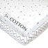 American Baby Company 2 Pack 100% Natural Cotton Fitted Pack and Play Sheets, Grey Stars
