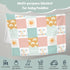 Boho Rainbow You Are My Sunshine Baby Blanket, Pink Sun Polka Dots Patchwork Flannel Fleece, 40 x 50