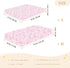 miaozhen 1 Pack 52x28 Cotton Crib Sheets for Baby Boys Girls Soft Comfy Cute Doodle Dinosaurs Blush Playard Mattress