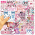 Hopetl 50Pcs Pink Bow Nurse Stickers Medical Accessories Stickers for Laptop, Water Bottle, Scrapbook, Journaling