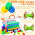 Jenaai 500 Pcs Math Learning Linking Cube, Colorful Counting Blocks with Storage Container for Educational Use