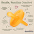 6-12 2 Bambeado PaciBamber Baby Pacifier - Natural Pacifier & Baby Teething Toy - Made with Natural Rubber and Baltic