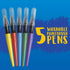 Crayola Washable No Drip Paint Brush Pens, Paint Set for Kids, 5 Count