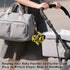 YETTASBIN Sunflowers Portable Pacifier Holder Case with Metal Hook Buckle & Zipper for Diaper Bag and Stroller