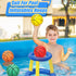 7 Inch PVC Mini Basketball - Soft Rubber Small Replacement Balls for Indoor Basketball Hoops (4 PCS)