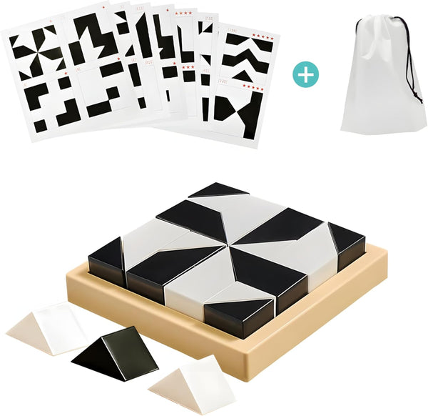 Generic 3D Hidden Blocks Puzzle with 120 Challenge Cards - Brain Teaser Logic