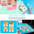 Kids Placemats, Silicone Baby Placemats for Toddler Children, Reusable Non-Slip Table Mats, 2 Pack, Blue/Baby Green