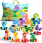 ALASOU 10 PCS Dinosaur Car Toys for 1 Year Old Boy with