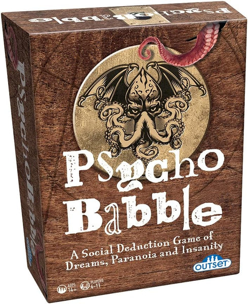 Psycho Babble - A Social Deduction Party Game of Dreams, Paranois and Insanity - for 4 to 11 Players Ages 14 and up by Outset Media