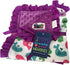 Baby Girls Reversible Stroller Blanket (Birds/Violet) Minky Velboa (Choose Color)
