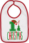 Aiden's Corner Handmade Cute Baby Holiday Christmas Bib - 1st Xmas Bibs for Boy Girl in Red, Green, White