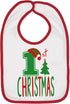 Aiden's Corner Handmade Cute Baby Holiday Christmas Bib - 1st Xmas Bibs for Boy Girl in Red, Green, White