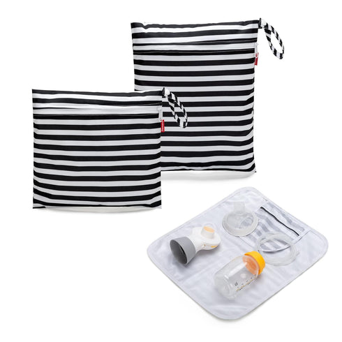 Damero Breast Pump Parts Bag, 2Pack Wet Bag for Breast Pump Parts