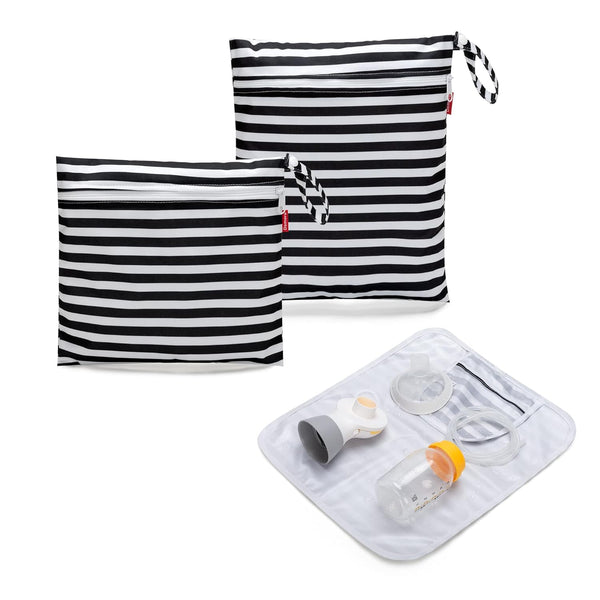 Damero Breast Pump Parts Bag, 2Pack Wet Bag for Breast Pump Parts