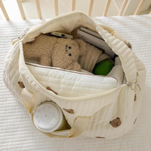 Uauai 2 Hospital Bag for Women Labor Delivery, Baby Hospital Bag, Tote Diaper Bag Pcs, Baby Travel Maternity, Cotton