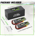 OVONIC 3S 25C 2200mAh 11.1V XT60 Boat(2 Packs) Lipo Battery Lipo Battery with Connector for RC Airplane Helicopter