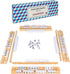 Upgraded Mahjong Racks with Pushers, Set of 4 Trays for American Mahjong