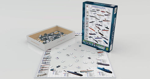 EuroGraphics 1000 Piece Puzzle - Submarines and U Boats