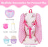 Set 1012 Inch BABESIDE Baby Doll Carrier Realistic Baby Doll Accessories with Carrier, Bib, Rattle, Bottle & Feeding