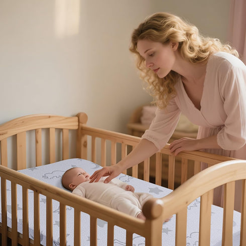 Pack 38"x26", Pack and Play Mattress Double-Layer n Play Mattresses Crib Mattress with Breathable Soft Removable