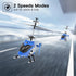 Cheerwing SYMA S107H Remote Control Helicopter, Mini Helicopter with Gyro, Altitude Hold, Blue for Adults Kids