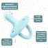 0-18 Set 6 3 Sweet Child Pacifiers Months, of Ultra-Light Silicone Binkies with Collapsible Handle & Air Holes